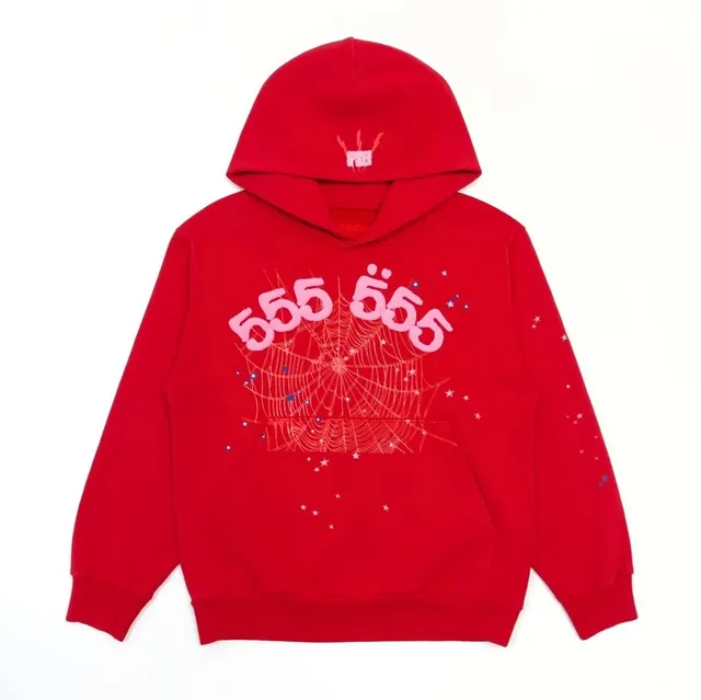 Woeldwide Red Angel Number 555 Hoodie