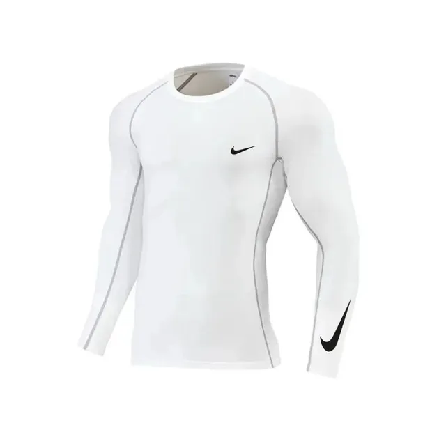 Nike Pro Compression Long Sleeve White/Black