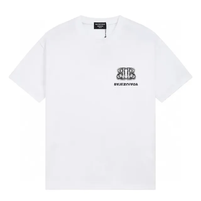 Balenciaga Logo T-Shirt Reversed BB Print