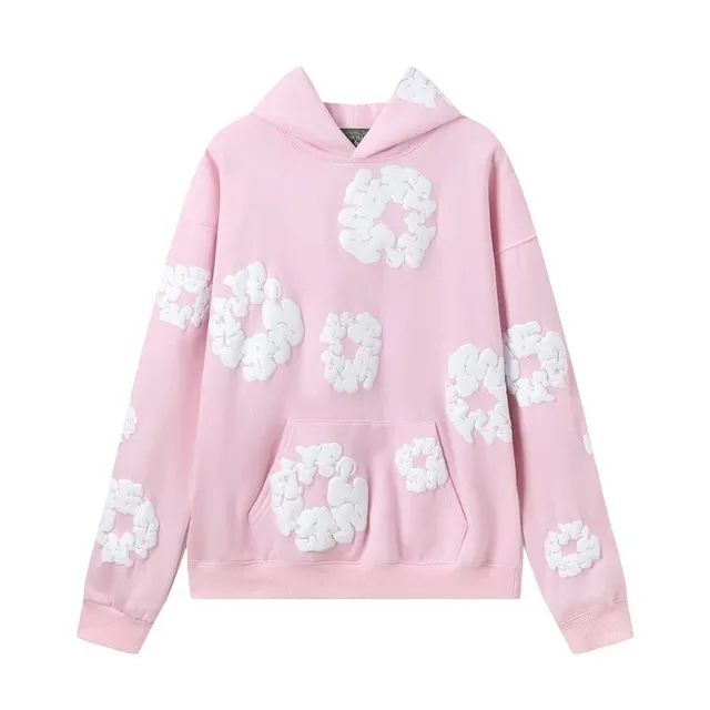 Denim Tears Hooded Sweatshirt Cloud Embroidery
