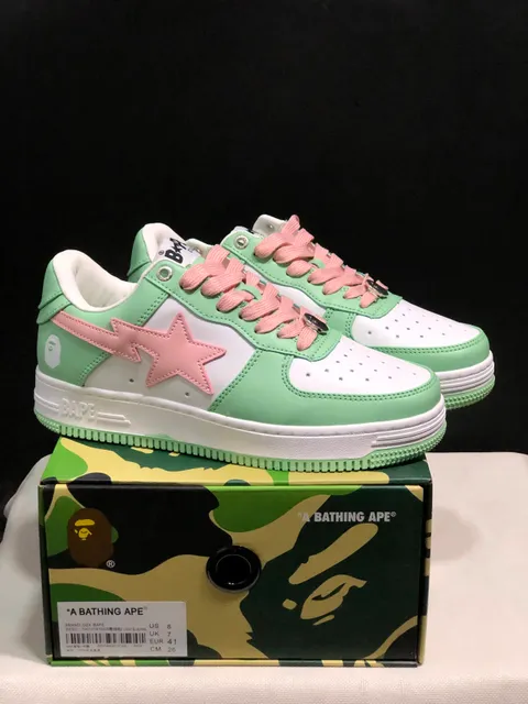 BAPE Air Force 1 Low Light Blue Pink