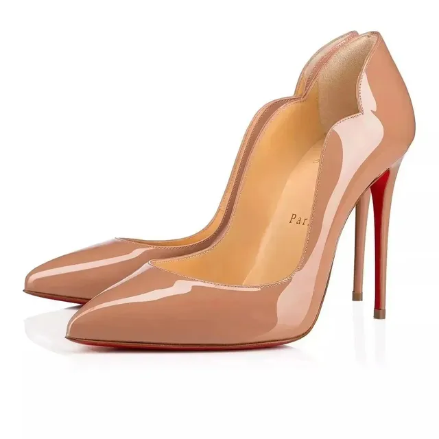 Christian Louboutin Louis Junior Nude Patent