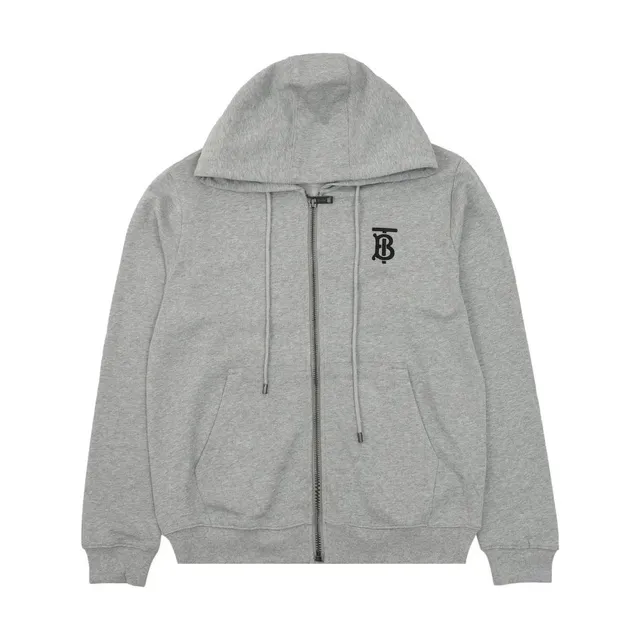 Burberry Zip-Up Hoodie Monogram Logo