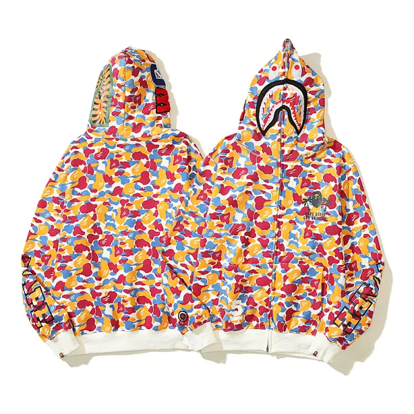 BAPE Shark Hoodie Camouflage Print