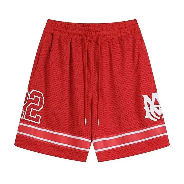 Marcelo Burlon Mesh Shorts Number 22 Logo