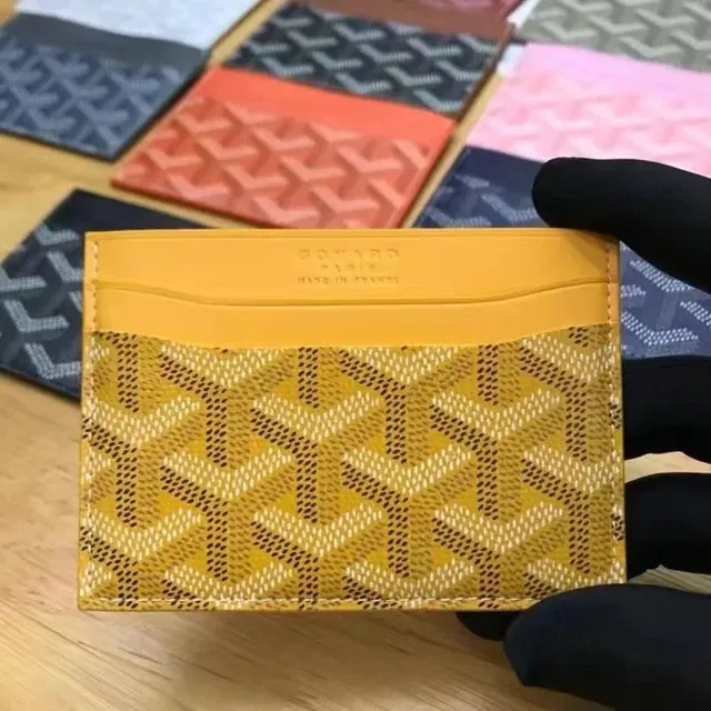 Goyard Card Holder Goyardine Canvas