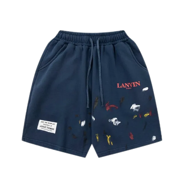Lanvin Paint Splatter Shorts Art on Display