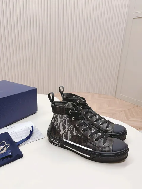 Dior B22 High-Top Monogram Print