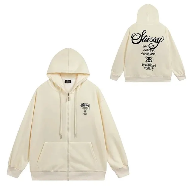 Stüssy Zip-Up Hoodie Brooklyn Venice