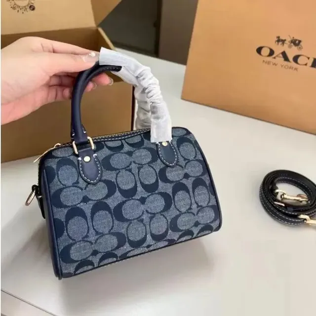 Coach Mini Bowler Bag Signature Canvas