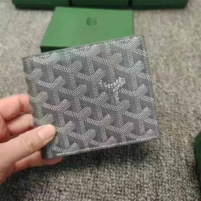 Goyard Bifold Wallet Chevron Pattern