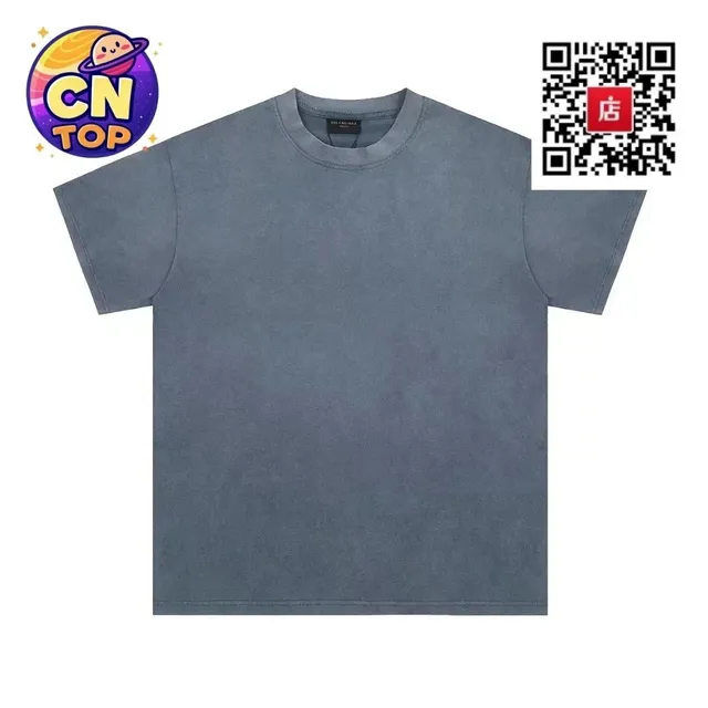 Balenciaga Cotton Tee Washed Grey