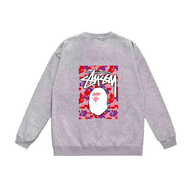 Stüssy Crewneck Sweatshirt Bape Camo Graphic