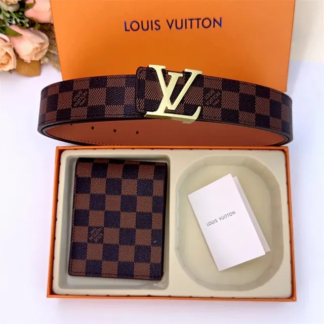 Louis Vuitton belts Damier Ebene