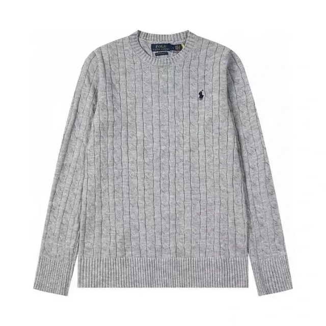 Polo Ralph Lauren Cable Knit Sweater Heather Grey