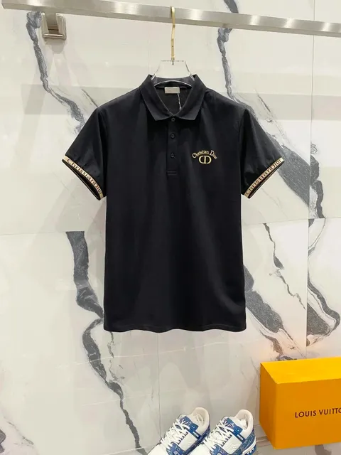 Dior Polo Shirt CD Logo Tape Cuff