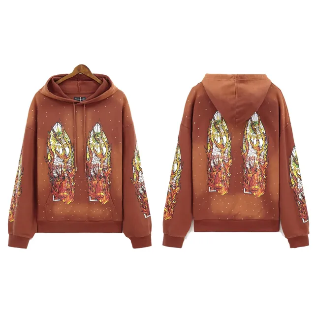 Who Decides War Hoodie Flame Print