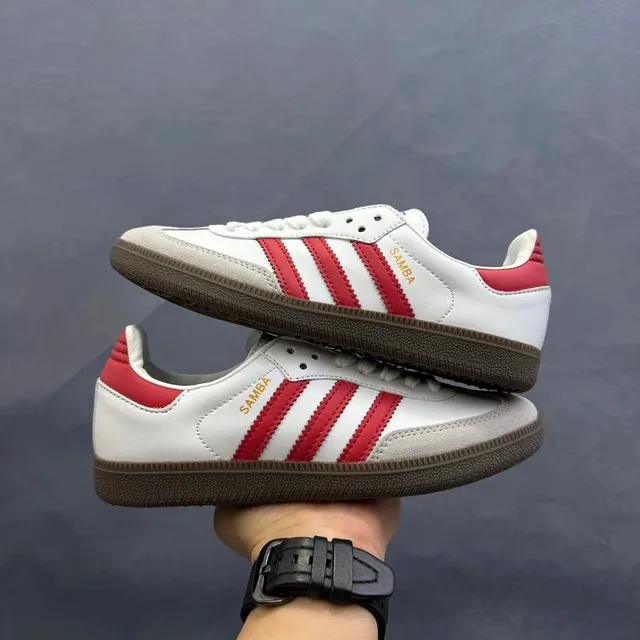 Adidas Samba White Red Brown