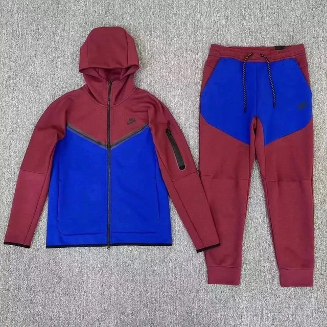 Nike Tech Fleece Hoodie and Joggers Colorblock