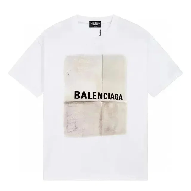 Balenciaga Graphic T-Shirt Distressed Logo Print