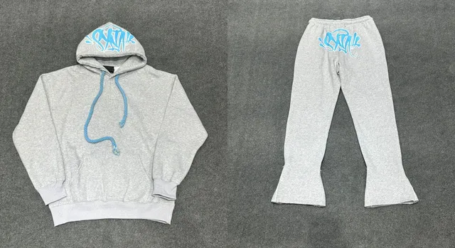 Hoodie and Sweatpants Set Graffiti Logo