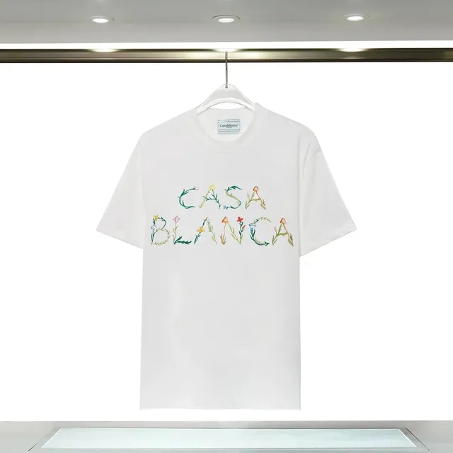 Casablanca Floral Logo Tee Embroidered Botanical