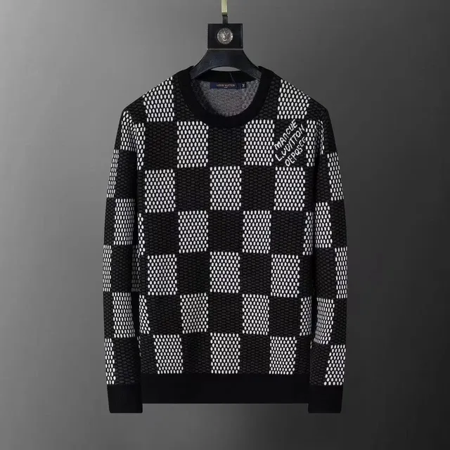 Louis Vuitton Knit Sweater Checkerboard Print