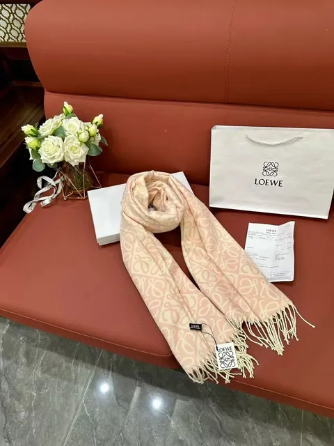 Loewe Logo Scarf Monogram Print
