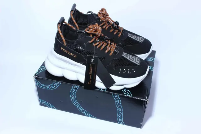 Versace Chain Reaction Black Brown White