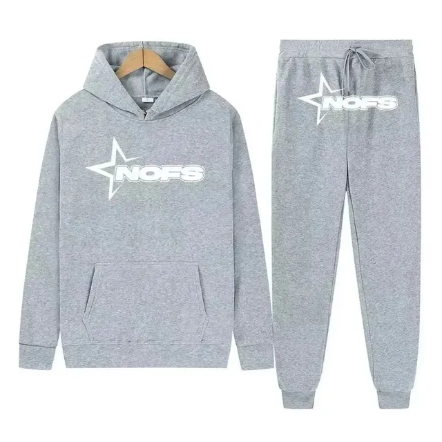 Corteiz Hoodie and Joggers Set Star Logo