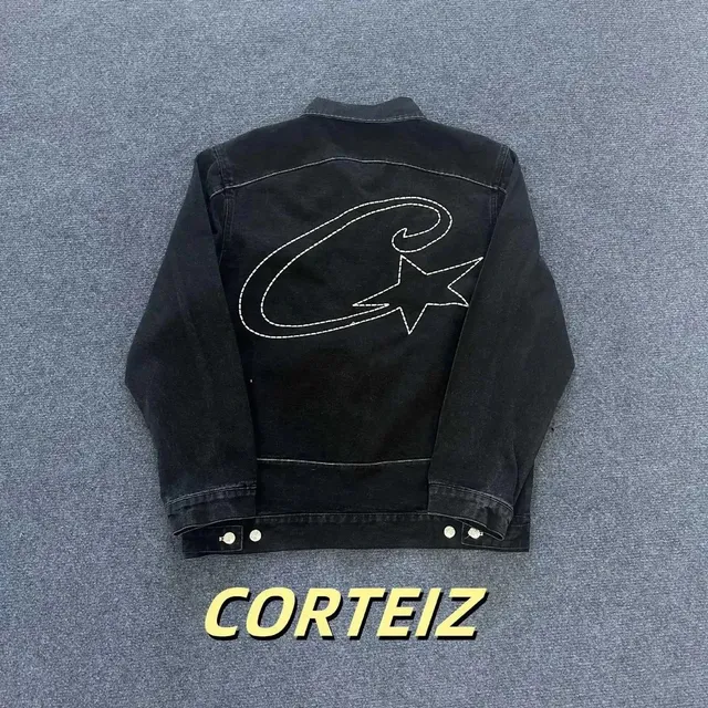 Corteiz Denim Jacket C Logo Star Back