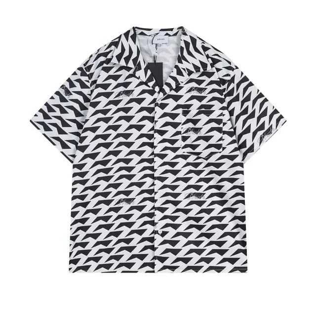 Rhude Short-Sleeve Shirt Geometric Print