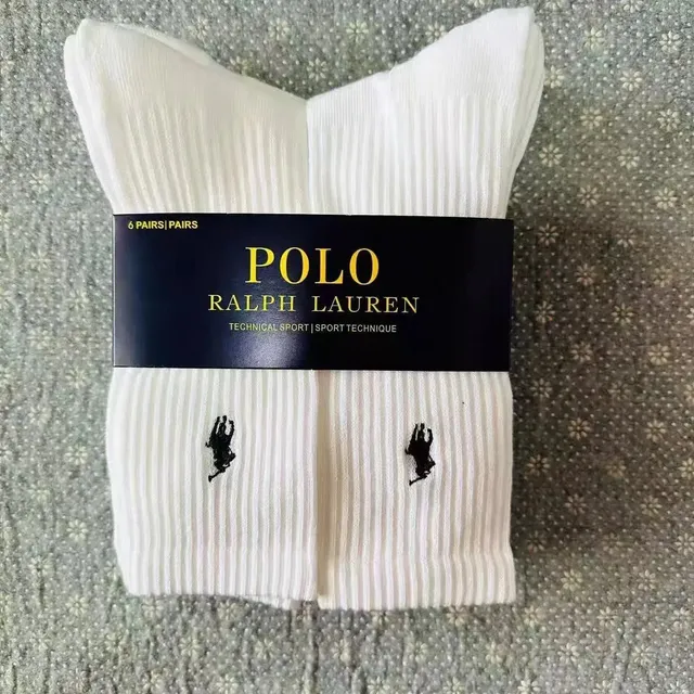 Polo Ralph Lauren Technical Sport Socks 6-Pack White
