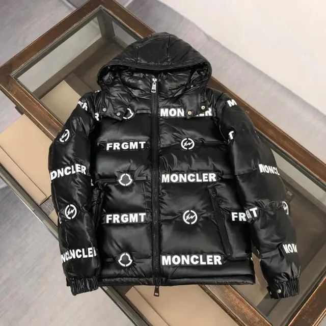 Moncler × Fragment Design Puffer Jacket FRGMT Logo Print