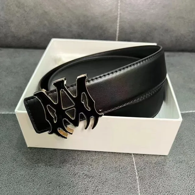 Balenciaga Logo Belt Black with Silver Logo Buckle
