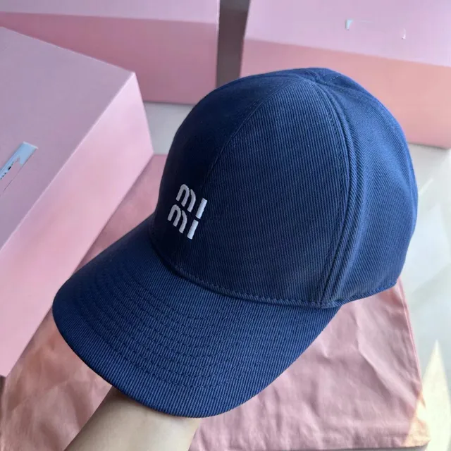 Deep blue (the brim and top of the hat are soft)