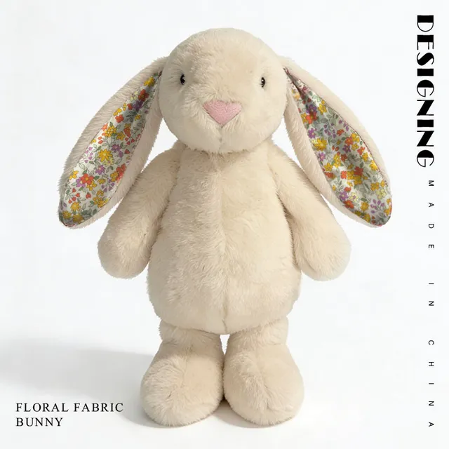 Jellycat Floral Fabric Bunny Floral Ears