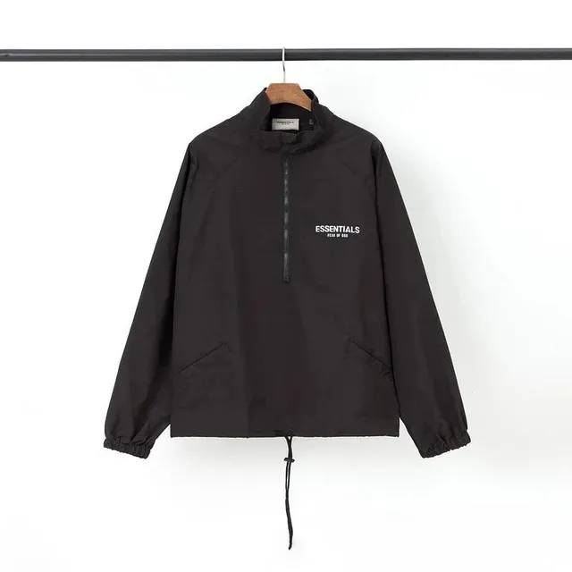 Fear of God Essentials Half-Zip Windbreaker Essentials Logo
