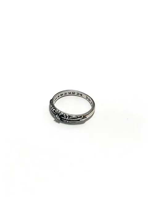 Chrome Hearts Cross Ring Engraved Band