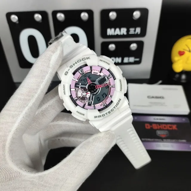 Casio G-Shock GA-110 White Pink Dial