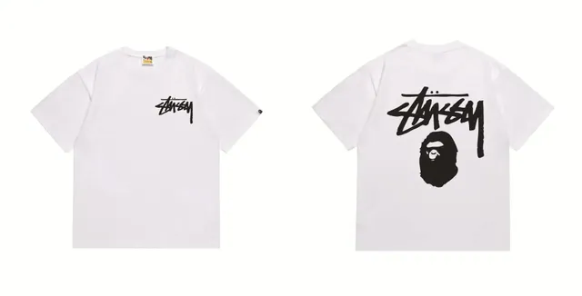 Stüssy T-Shirt Bape x Stussy