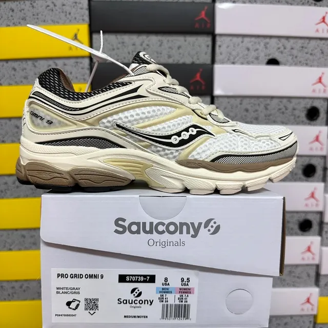 Saucony Pro Grid Omni 9 White/Grey