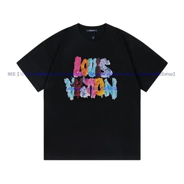 Louis Vuitton T-Shirt Multicolor Logo Print