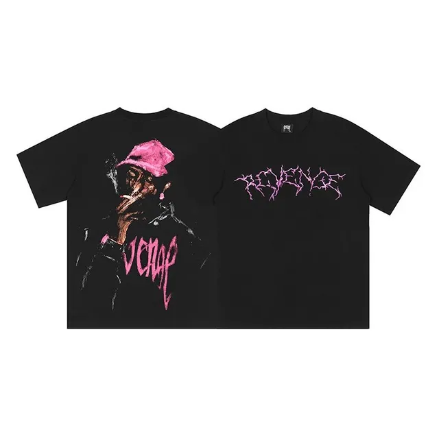 Revenge Graphic Tee Pink Print