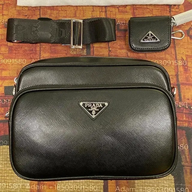 Prada Waist Bag Set Saffiano Leather