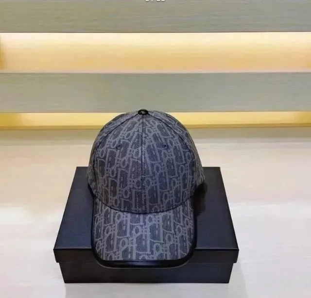 Dior Baseball Cap Oblique Logo Print