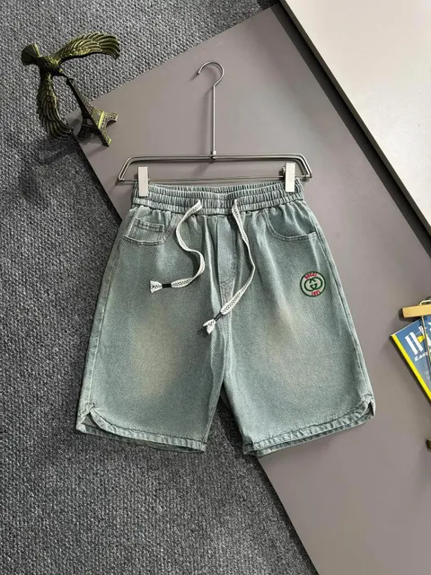 Gucci Denim Shorts GG Patch