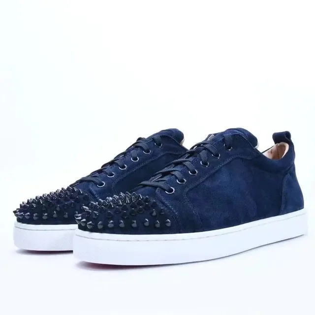 Christian Louboutin Louis Junior Spiked Suede