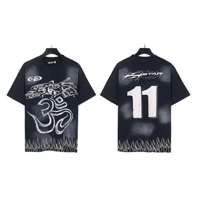Hellstar Om T-Shirt Spray Paint Om & 11