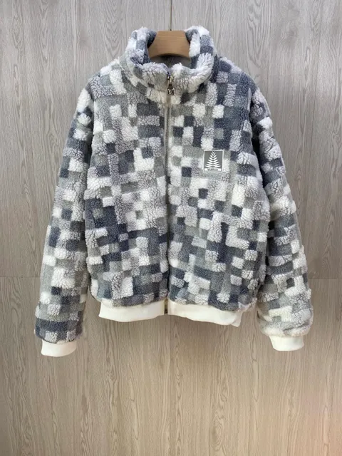 Louis Vuitton Sherpa Jacket Checkerboard